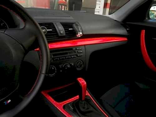 bmw f30 f10 f20 320 116 520 118 araç içi trim kaplama karbon carbon parlak siyah kırmızı araç kaplama folyo kaplama (25).jpg