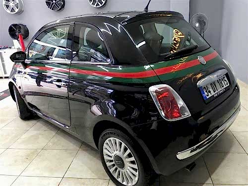 fiat 500 gucci renkleri özel tasarım şerit kalamaJPG (1)
