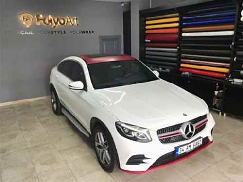 mercedes araç kaplama glc 250 tavan kaplama panjur kaplama kaliper boyama kırmızı kaplama panjur kaplama (11)
