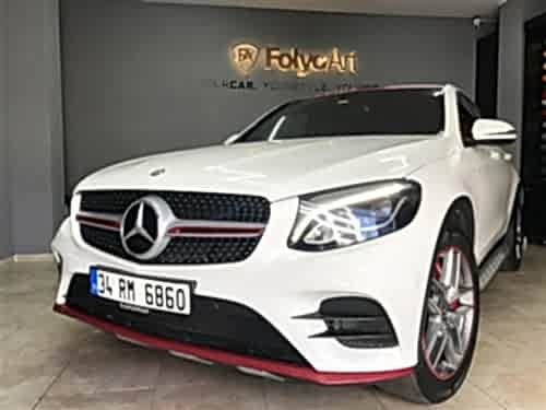 mercedes araç kaplama glc 250 tavan kaplama panjur kaplama kaliper boyama kırmızı kaplama panjur kaplama (16)