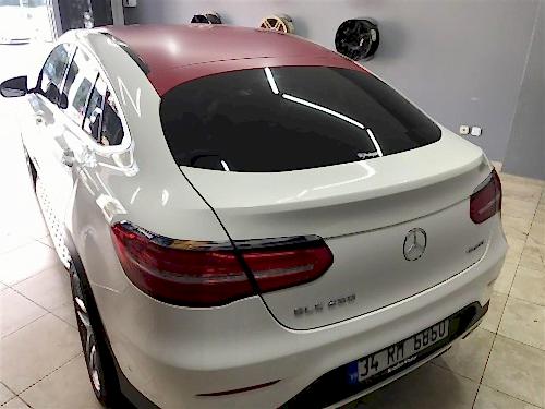 mercedes araç kaplama glc 250 tavan kaplama panjur kaplama kaliper boyama kırmızı kaplama panjur kaplama (3)