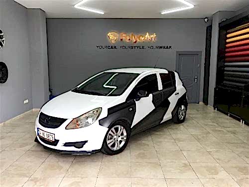özel tasarım araç kaplama opel corsa
