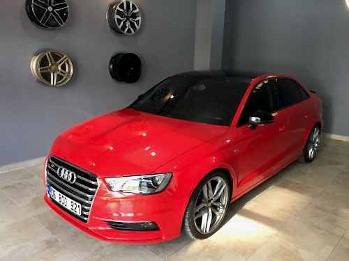 audi a3 tavan kaplama parlak siyah cam tavan araç kaplama (2)