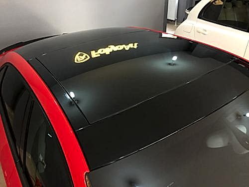audi a3 tavan kaplama parlak siyah cam tavan araç kaplama (4)