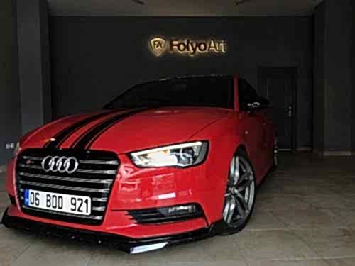 audi araç kaplama sline şerit kaplama cam filmi