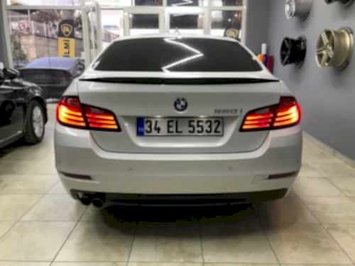 bmw f10 g30 520 arka tampon difüzör kaplama parlak siyah (2)
