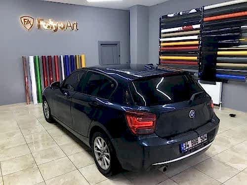 bmw f20 118 difüzör kaplama arka tampon folyo (1)