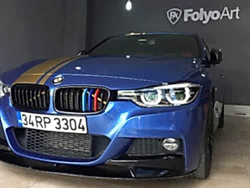 bmw f30 f10 panjur ön ızgara böbrek parlak siyah kaplama (3)