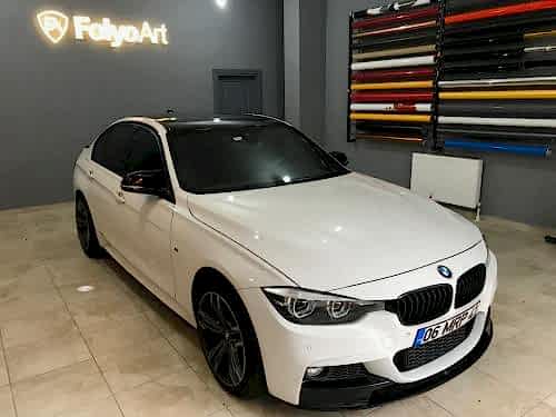 bmw f30 m3 m4 parlak siyah tavan kaplama folyo araç kaplama (4)