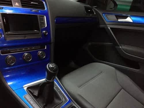 golf 7 iç çıta kaplama carbon mavi gri siyah araç kaplama (1)