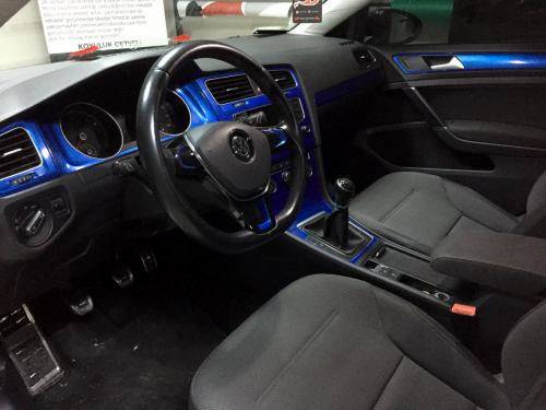 golf 7 iç çıta kaplama carbon mavi gri siyah araç kaplama (2)