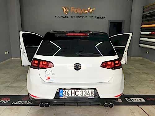 golf 7 plakalık içi siyah kaplama arka tampon