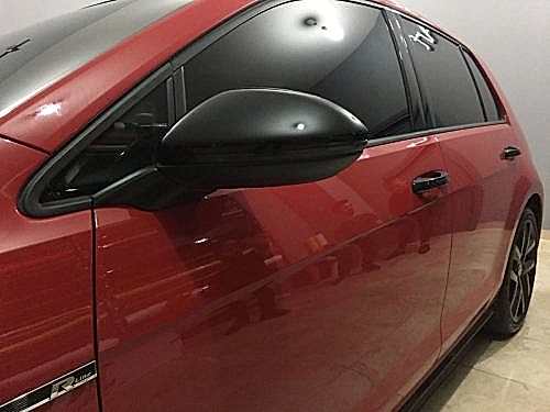 golf ayna kaplama parlak siyah kapak araç kaplama (2)