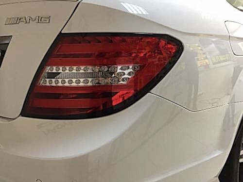 mercedes c180 stop çerçeve kaplama siyah