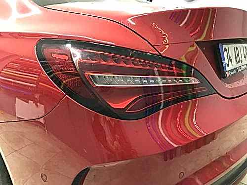 mercedes c180 stop çerçeve kaplama siyah1