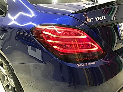 mercedes c180 stop çerçeve kaplama siyah2