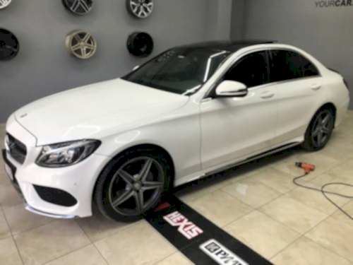 mercedes c200 c180 yan marşbiyer kaplama amg şerit (2)