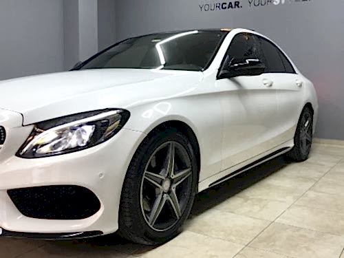 mercedes c200 c180 yan marşbiyer kaplama amg şerit (3)