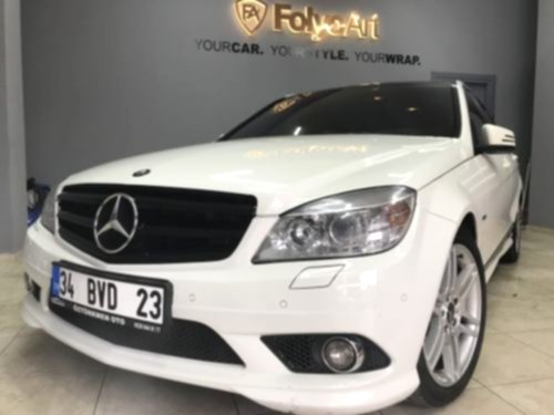 mercedes panur ön ızgara parlak siyah kaplama araç kaplama folyo (10)
