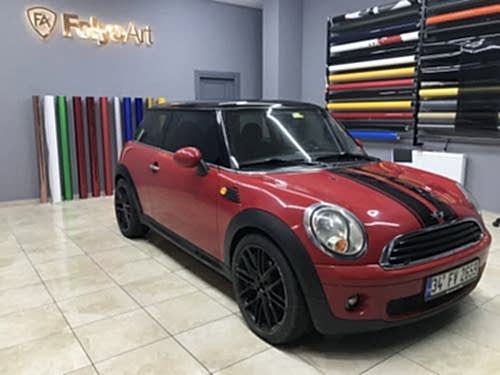 mini cooper ikili orjinal şerit çekme siyah (2)
