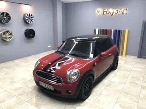 mini cooper ikili orjinal şerit çekme siyah (5)