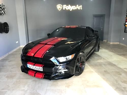 mustang şerit çekme araç kaplama (1)
