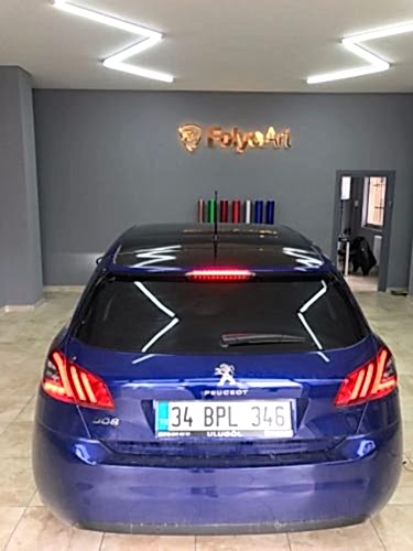 peugeot 308 tavan kaplama spoiler kaplama siyah