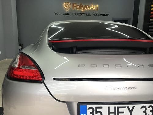 porsche spoiler kaplama folyo araç kaplama