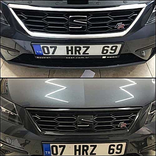 seat leon panjur kaplama parlak siyah