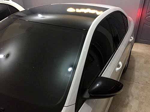 skoda octavia tavan kaplama araç kaplama parlak siyah (1)