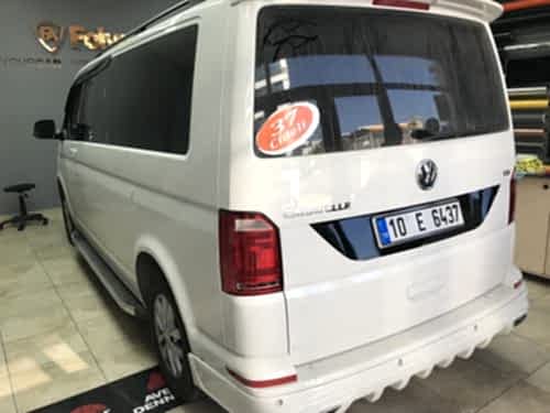 transporter plakalık iç kısmı siyah kaplama folyo